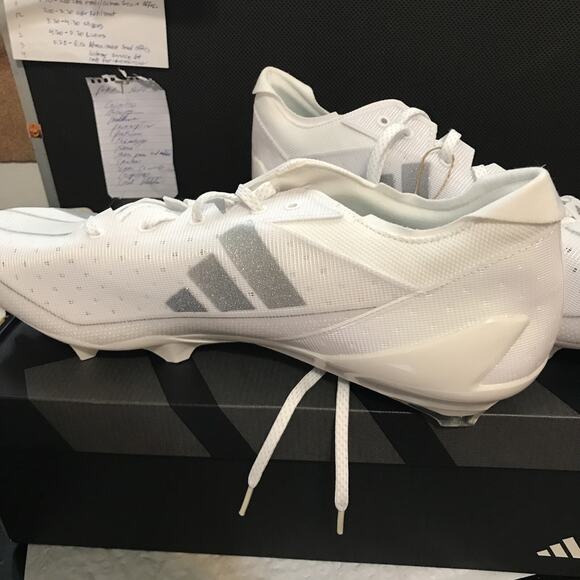 Addidas Adizero Electric Football Cleats Men’s 17 White IE4374 - Picture 16 of 16